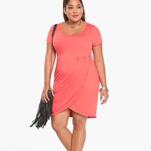 Torrid Tulip Front Jersey Knit Mini Dress (Size 0)